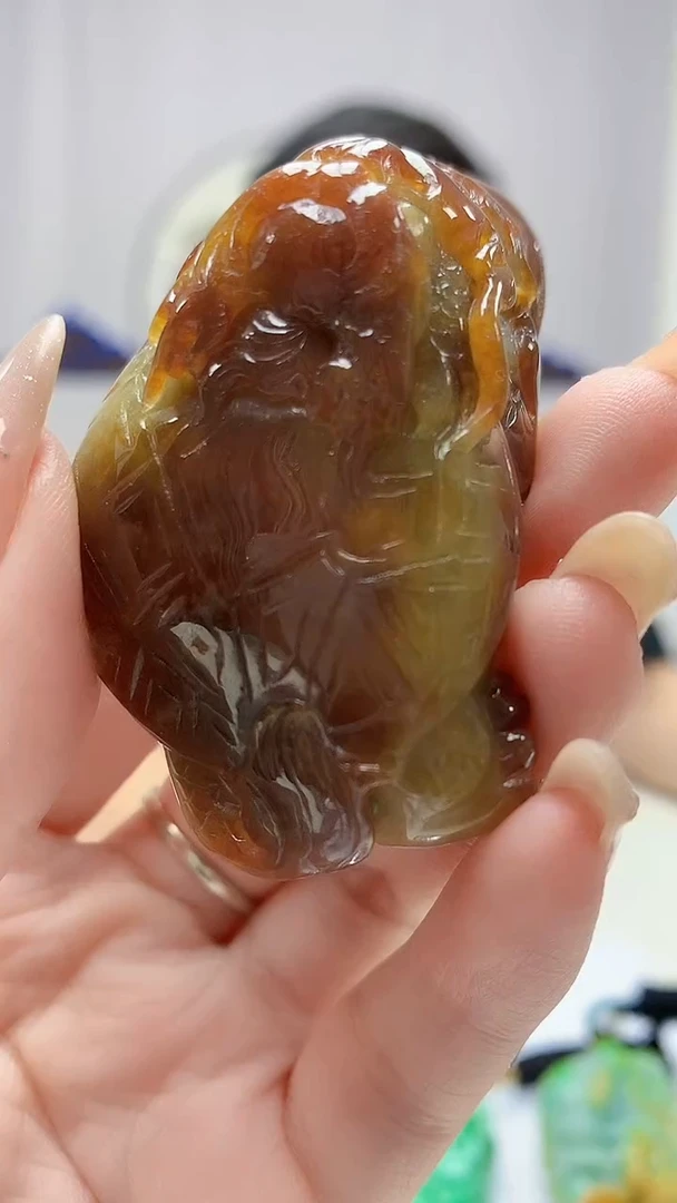 定制翡翠未镶嵌4917DD-毛货挂件112