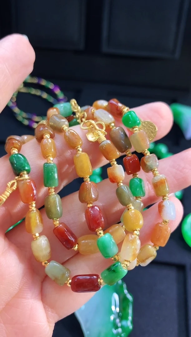 【闪购商品】翡翠颈饰18K金镶嵌颈饰