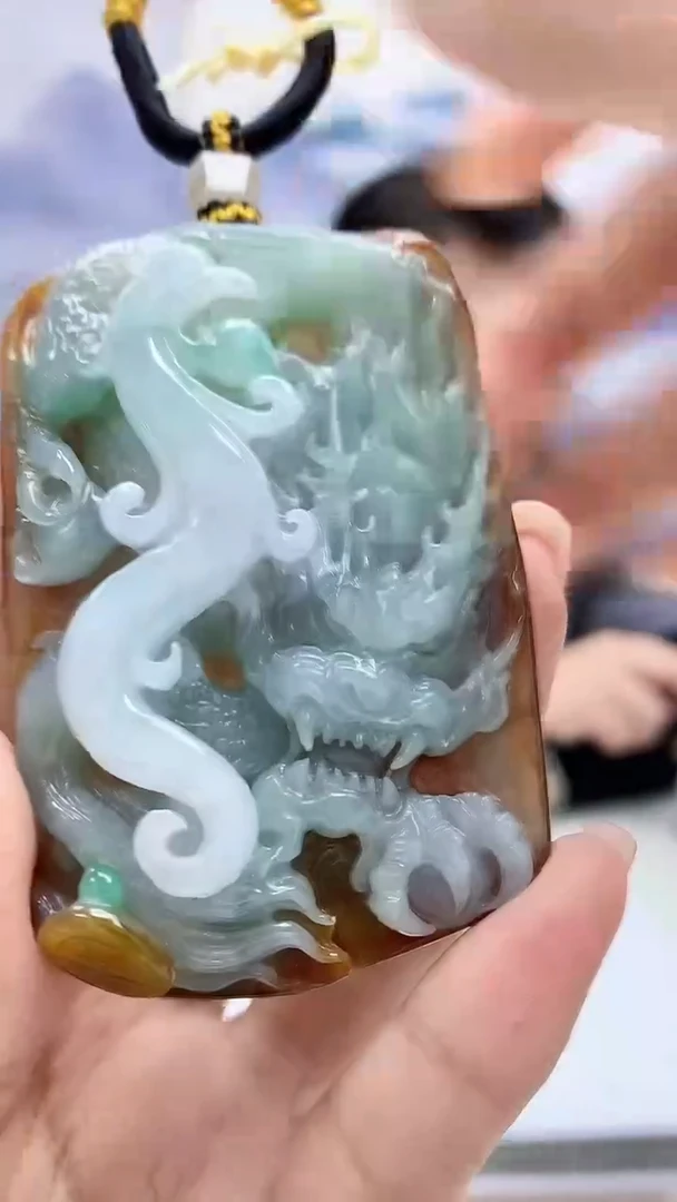 定制翡翠未镶嵌5060xx-毛货挂件75