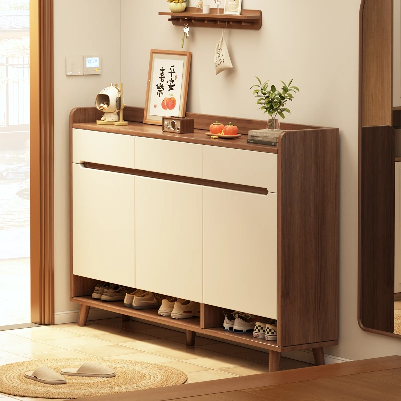 【随逸家具】鞋柜家用门口室内入户新中式储物柜新款2025爆款大容量