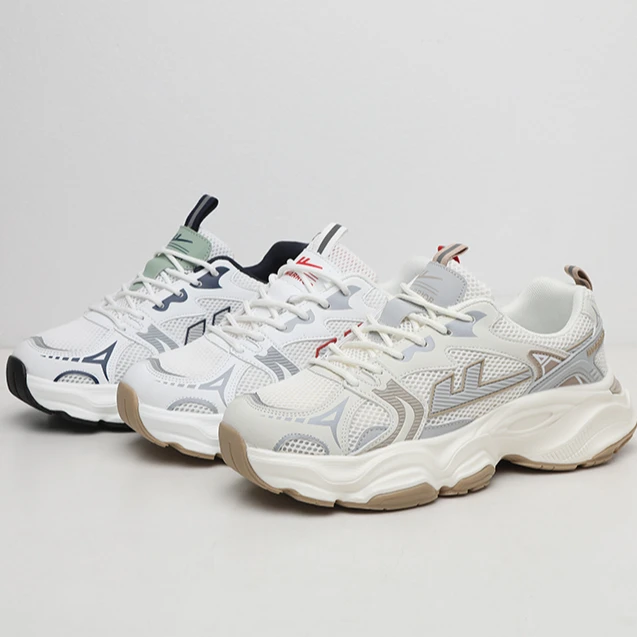 回力男鞋2024夏季款搭厚底增高网面潮流鞋百搭厚底老爹鞋男士跑鞋