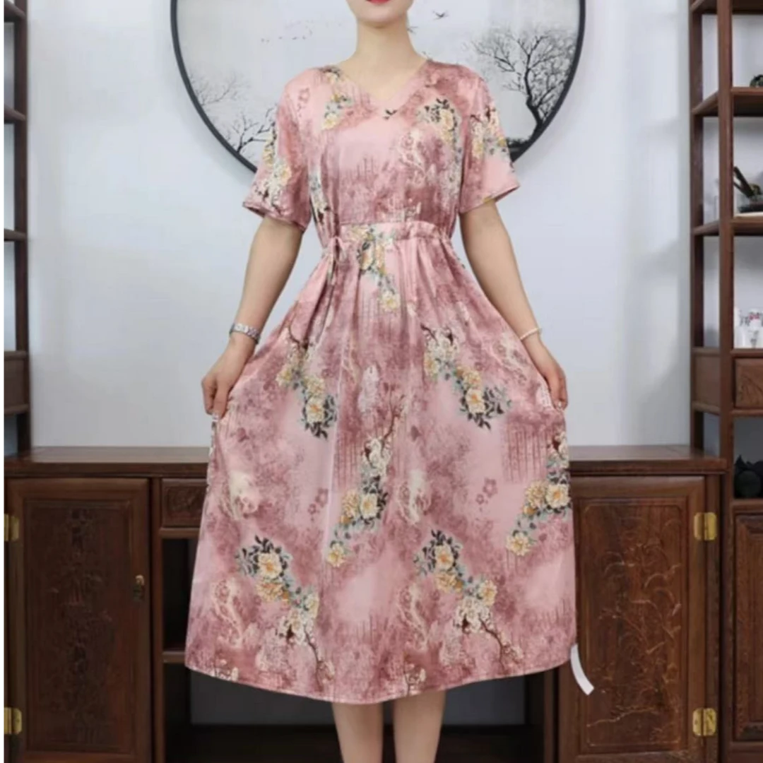 14诗情画意夏季新款洋气显瘦气质时尚百搭女装连衣裙轻奢