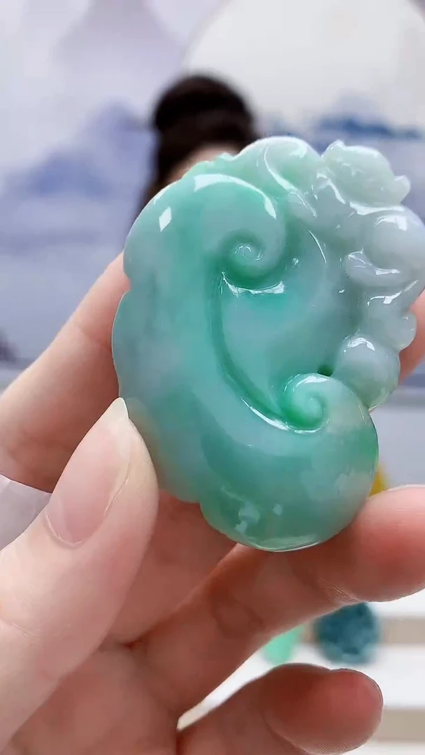 未镶嵌定制翡翠4829ry-毛货挂件