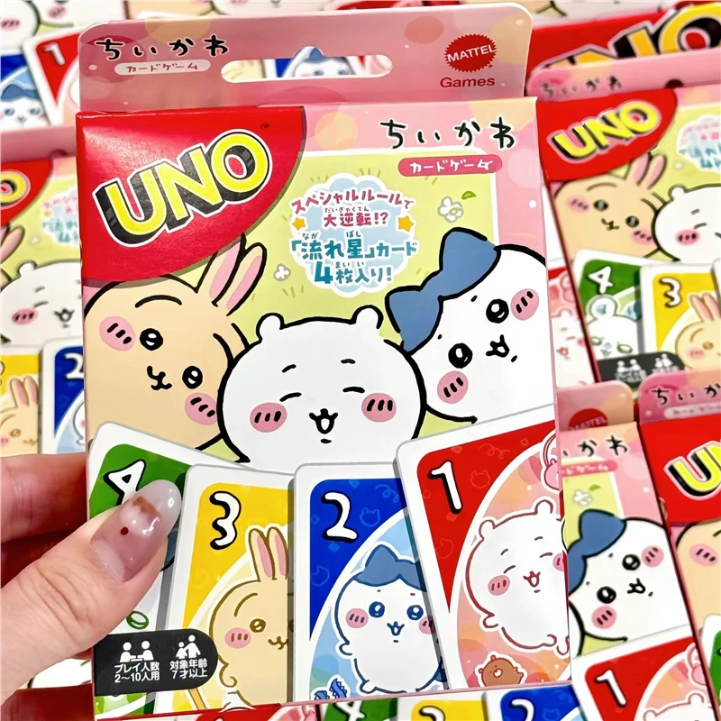 UNO联动chiilkawa吉伊卡哇卡牌桌游新年娱乐优诺扑克牌团建游戏