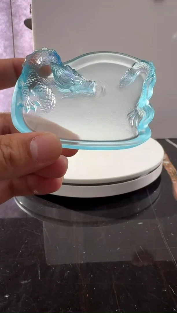 摆件CS0202012祥龙墨碟艺术摆件