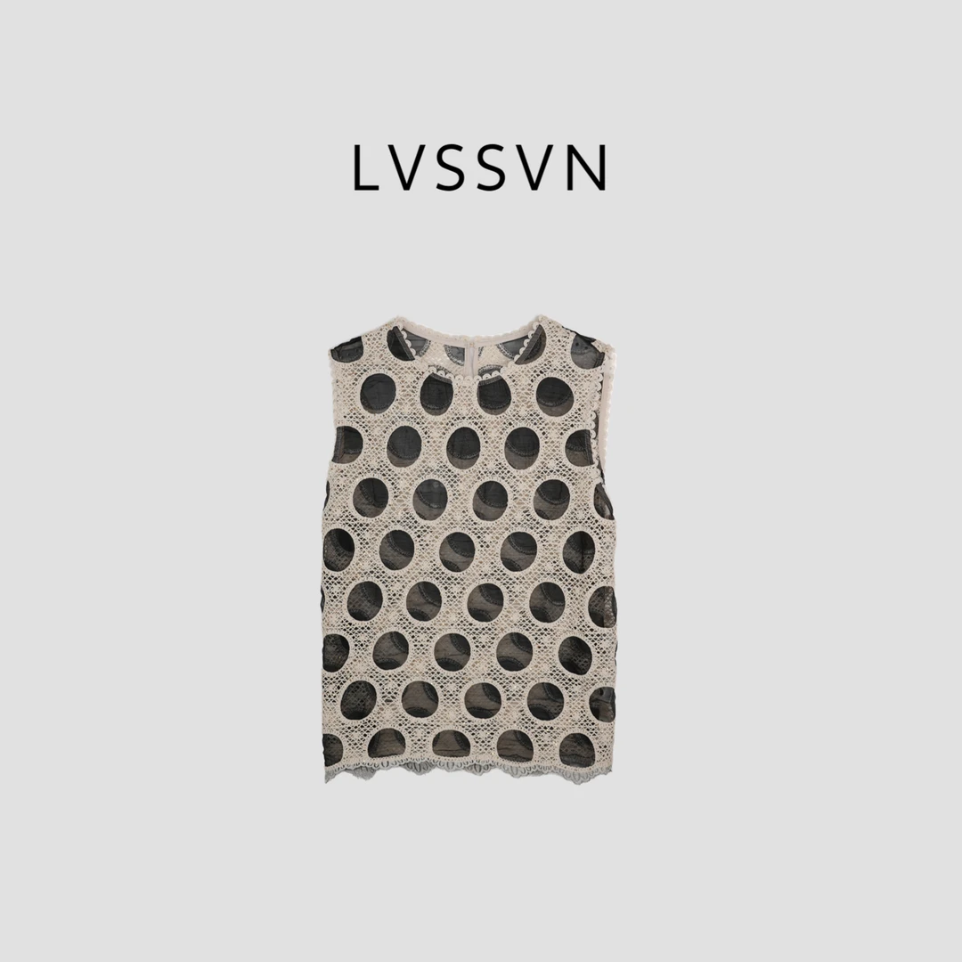 LVSSVN/露裳2025SS温柔端庄背心女士针织衫 Z-31507