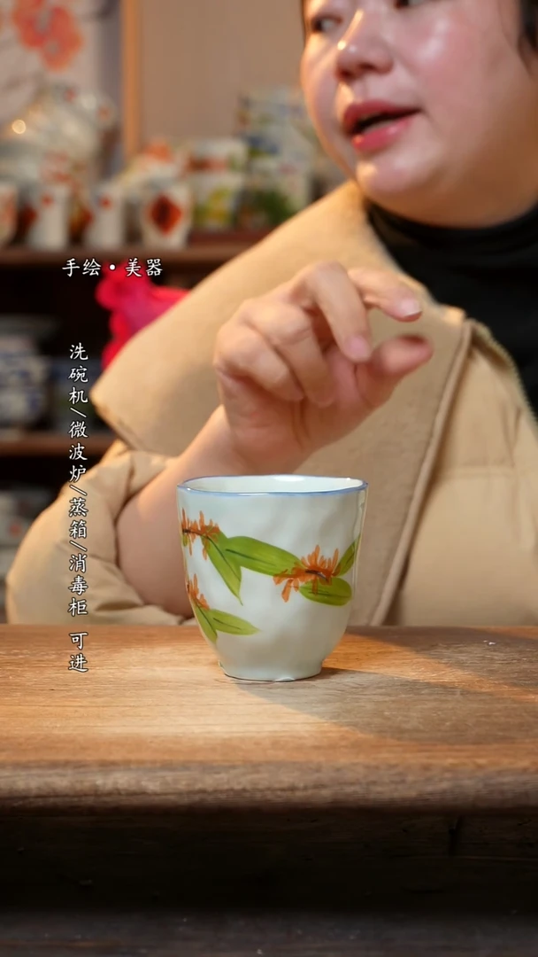 【闪购商品】钛合金景德镇高温釉下彩手绘陶瓷