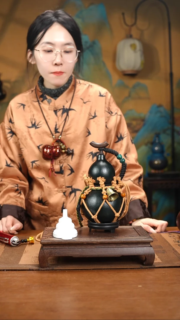 XE082网兜款大漆酒葫芦（现货现发）