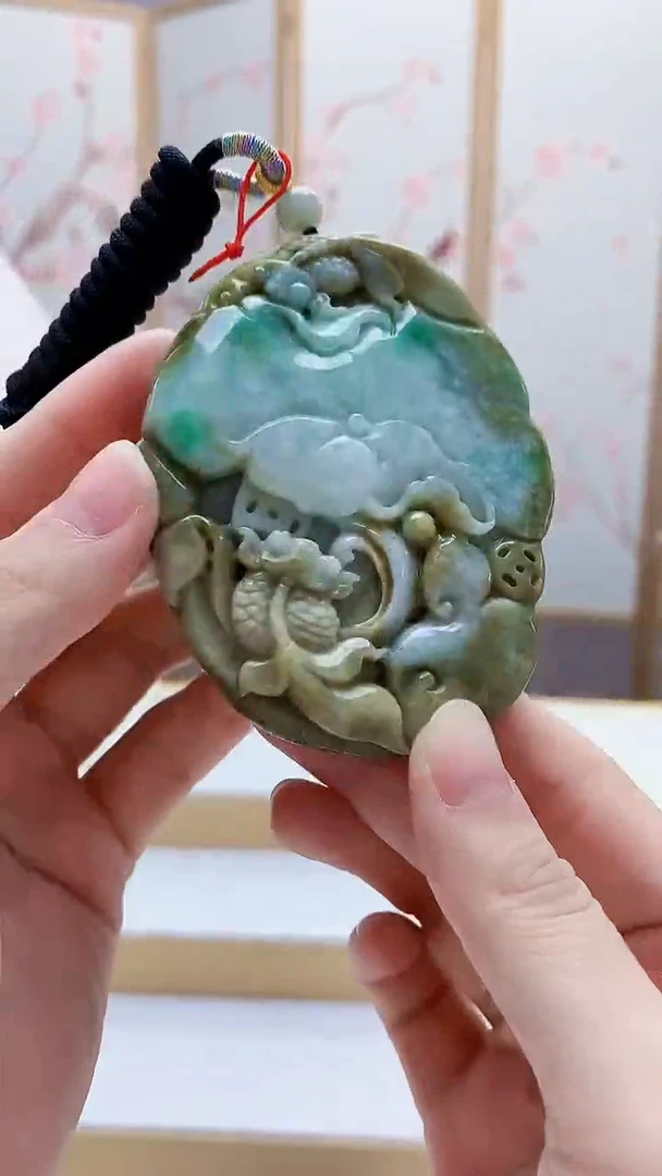 未镶嵌定制翡翠4812lr-毛货挂件93