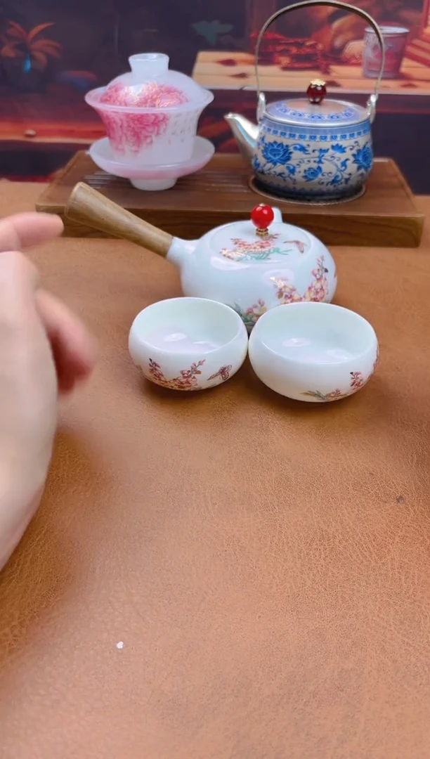 陶瓷茶具摆件旅行套组