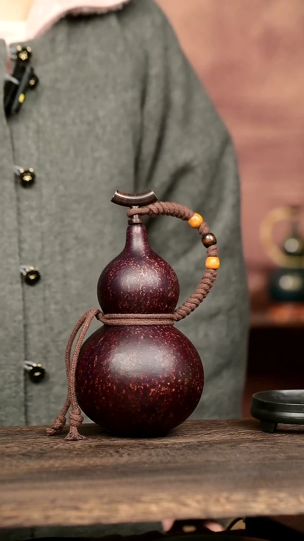 800号中药煮色  大漆葫芦水壶/酒壶 一物一拍