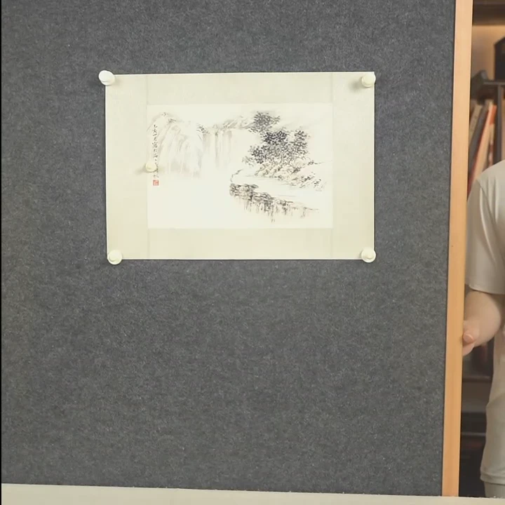 吴老 一尺山水 镜片