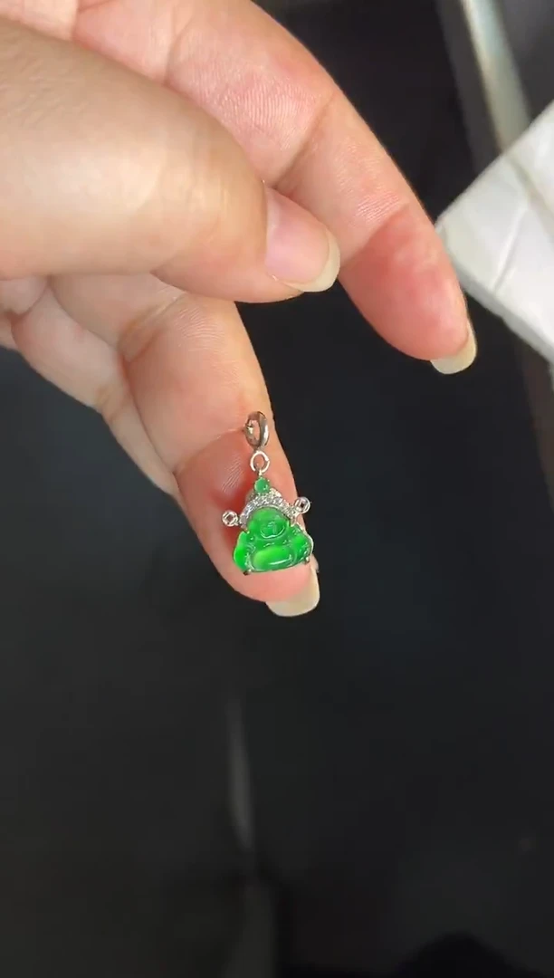 吊坠(不含链)银S925镶嵌翡翠1