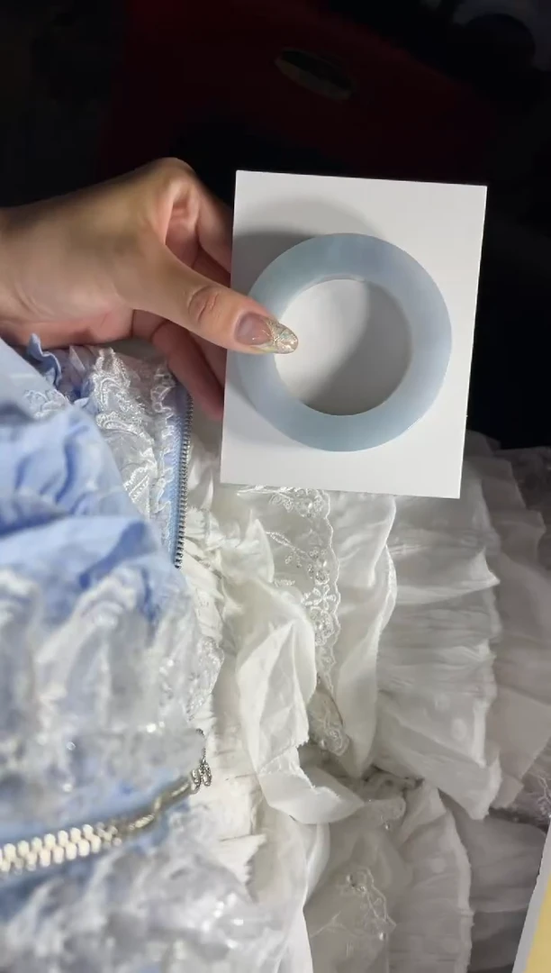 定制翡翠手镯未镶嵌蓝绿SZDZ215/DZS