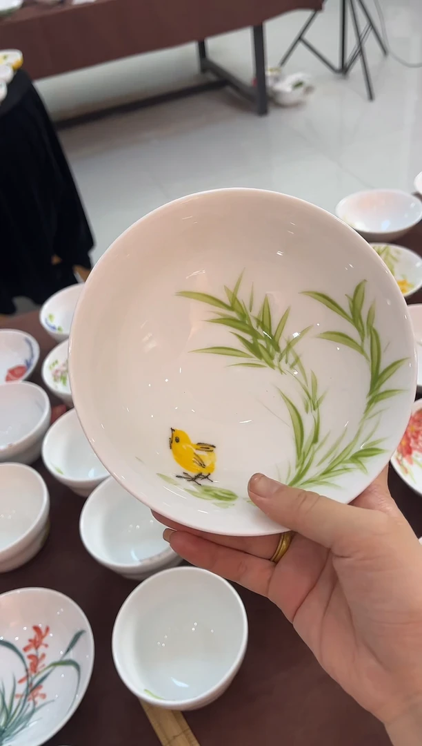 陶瓷景德镇高温釉中彩陶瓷餐具-大福碗