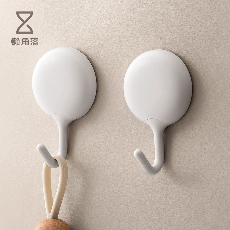 懒角落挂钩强力粘胶门后粘钩厨房卫生间无痕免打孔壁挂墙上挂衣钩
