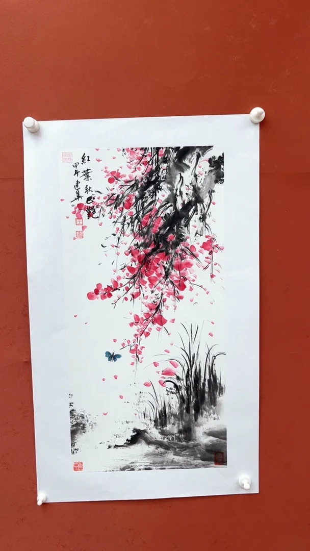 【闪购商品】国画草虫-四开四-托底