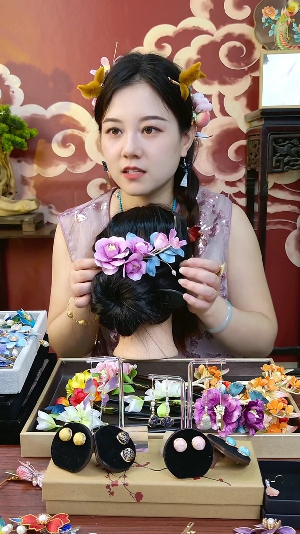 刺绣纯手工非遗绒花