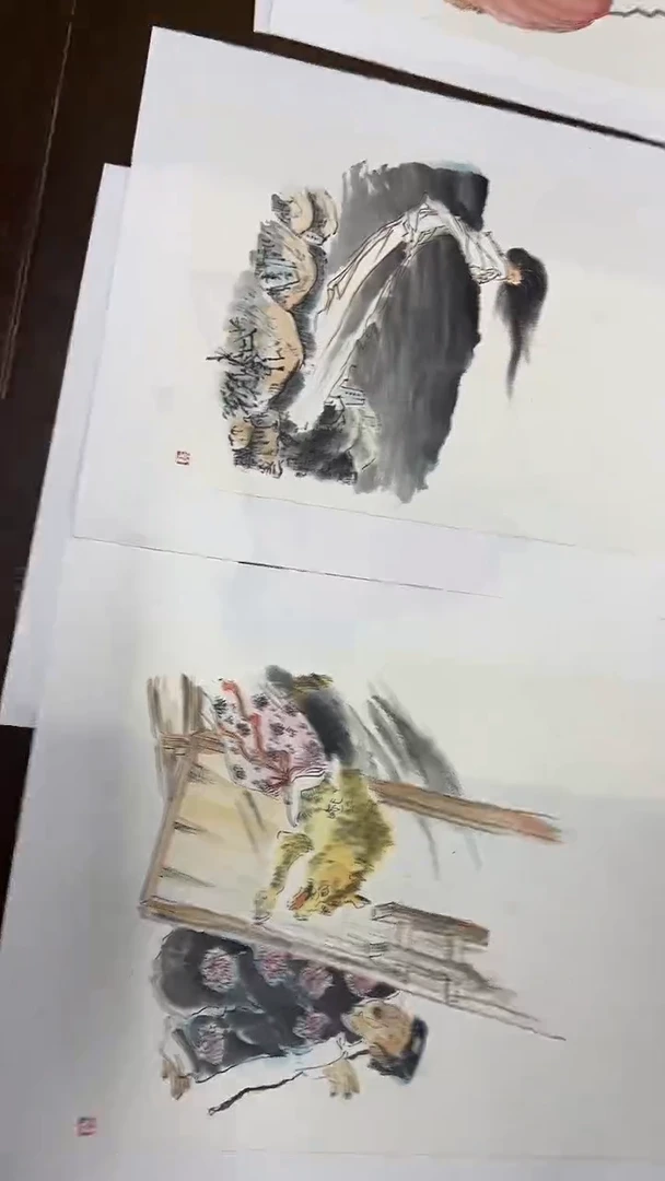 国画刘奎法/精品国画工笔人物