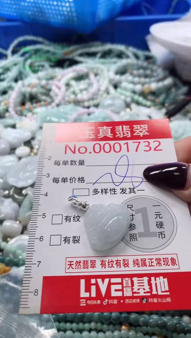吊坠(不含链)未镶嵌翡翠1732