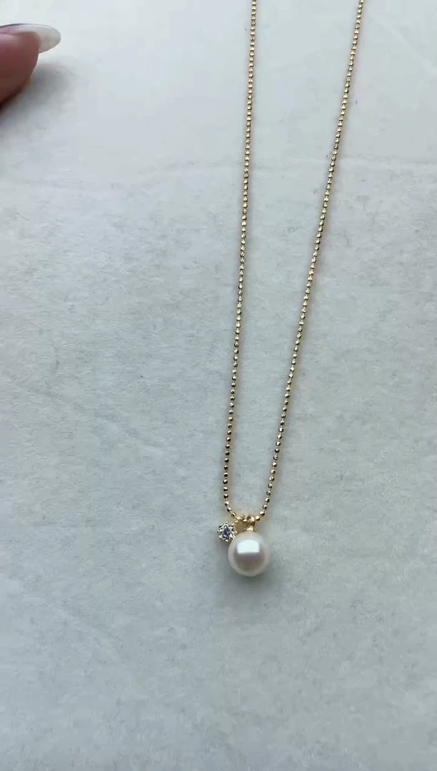 【闪购商品】海水珍珠套链银S925镶嵌Y78