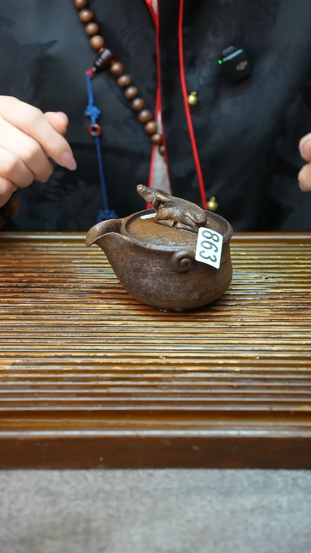 万古烧粗陶手工手做茶具