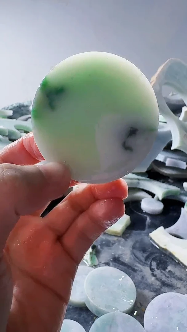 裸石翡翠缅甸翡翠A货文5032