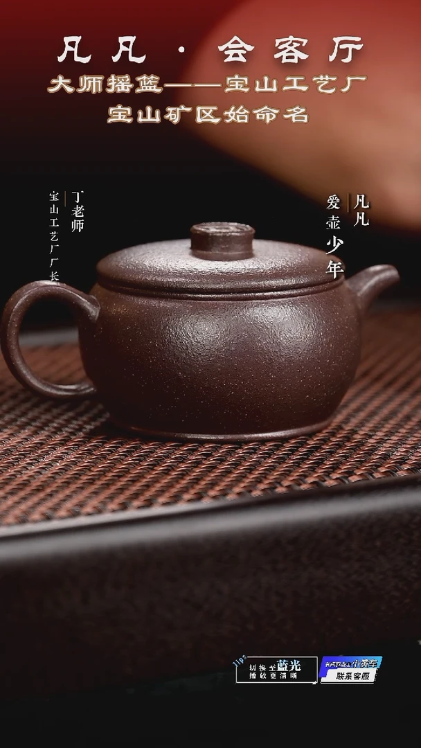茶壶紫砂DL13 裘添翼 纳财紫降坡170cc