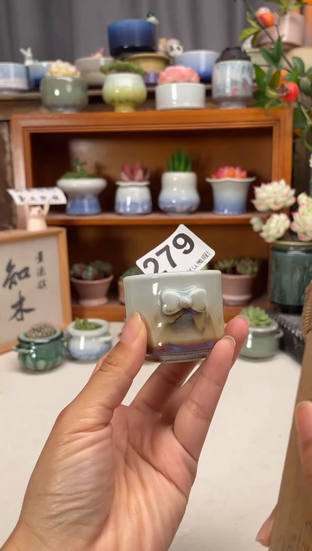 瓷片279知木小芳花盆