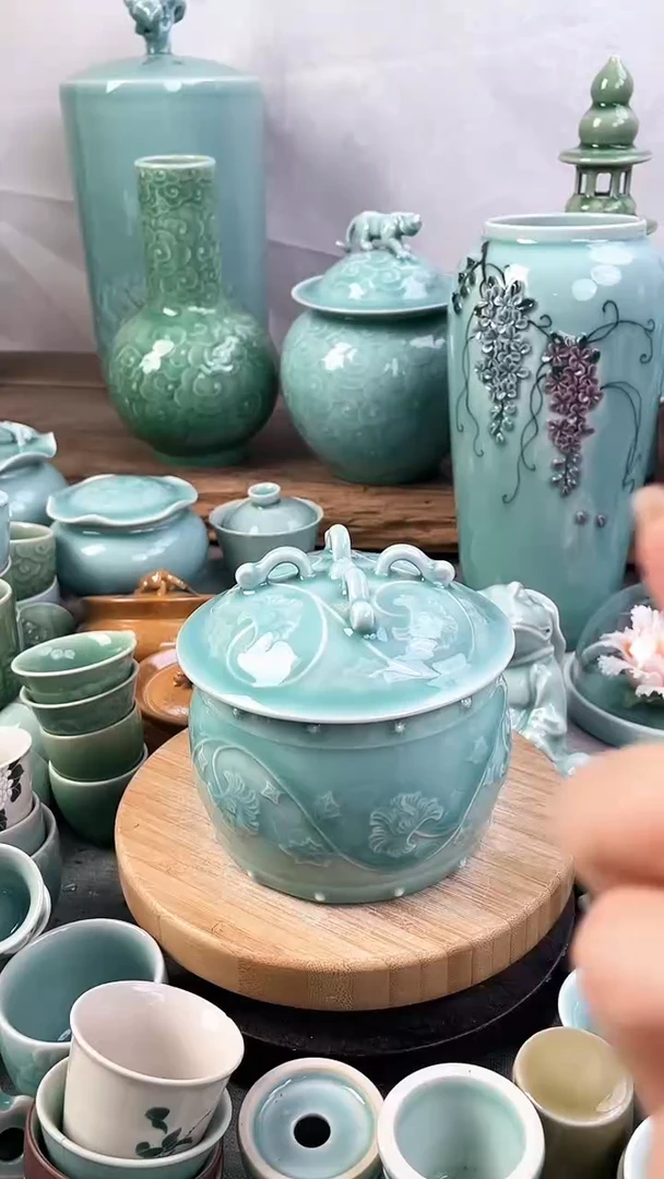 特价福利 微瑕 慧仙青瓷