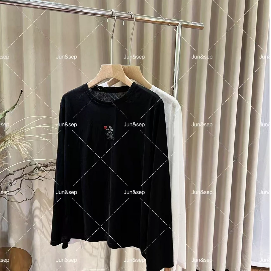 WMeng.小米琪*韩货百搭舒适圆领无感印花防晒JS-T-25041953