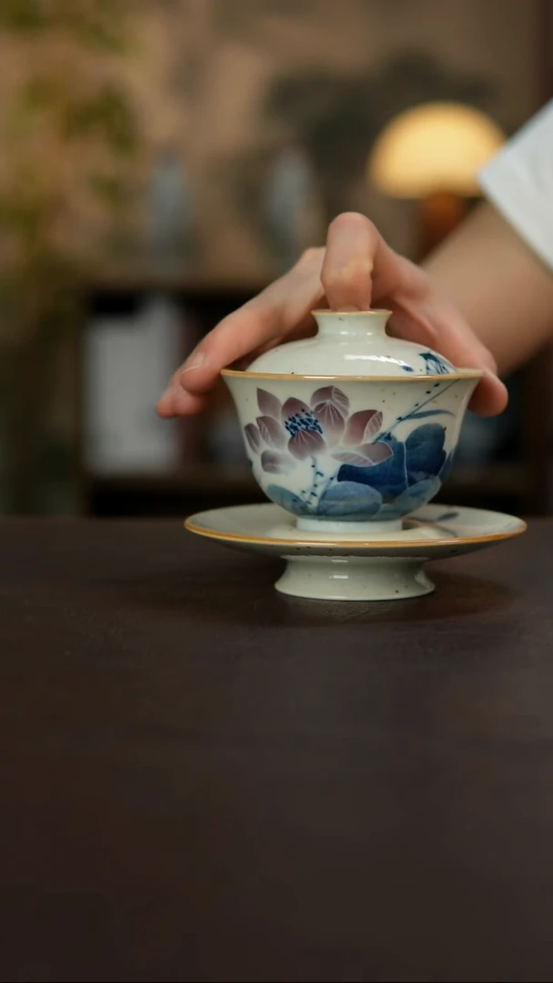 景德镇陶瓷杯碗柴烧多人