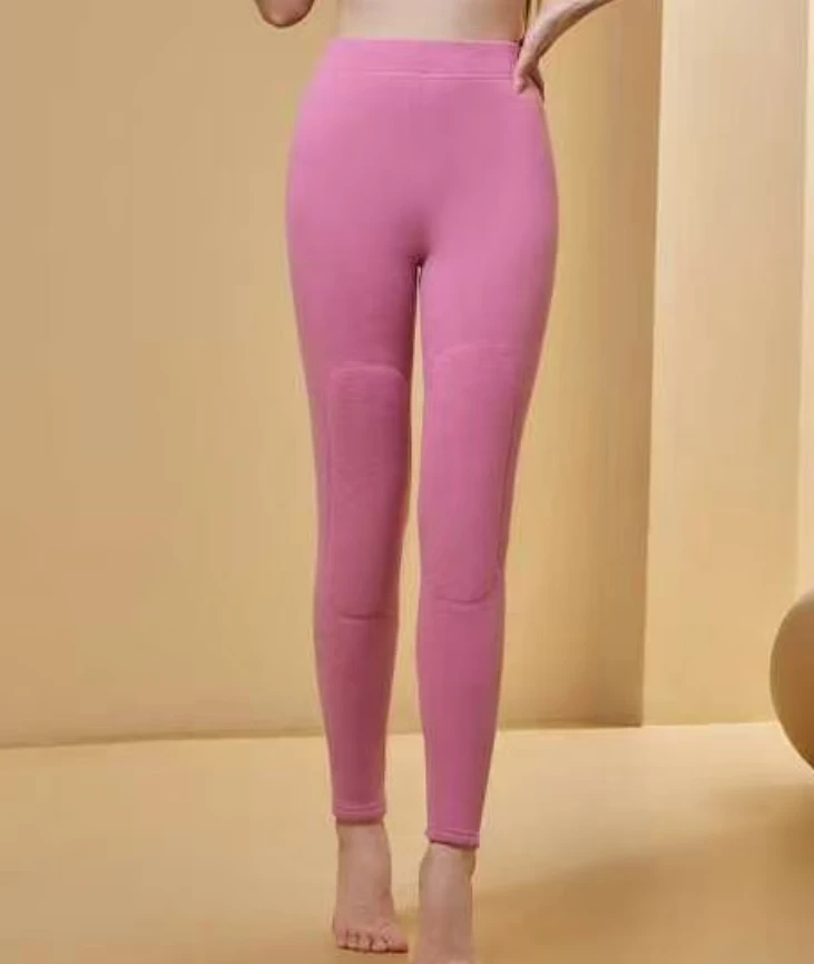 女士护膝保暖绒裤666-1-A661***