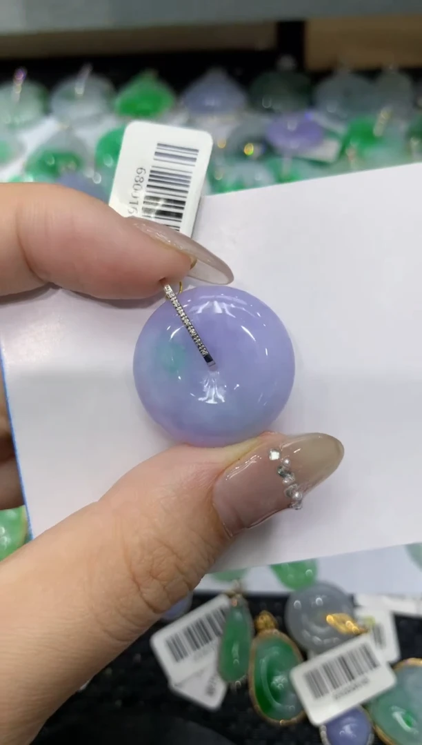 【闪购商品】翡翠颈饰18K金镶嵌222222222
