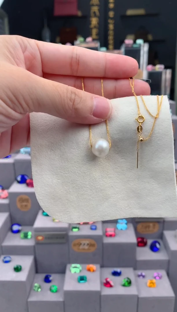 颈饰未镶嵌淡水珍珠11mm珍珠项链 HG