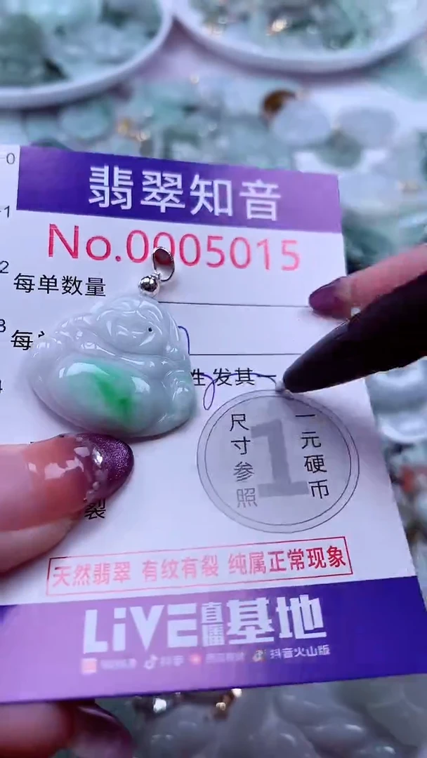 翡翠未镶嵌吊坠(不含链)5015