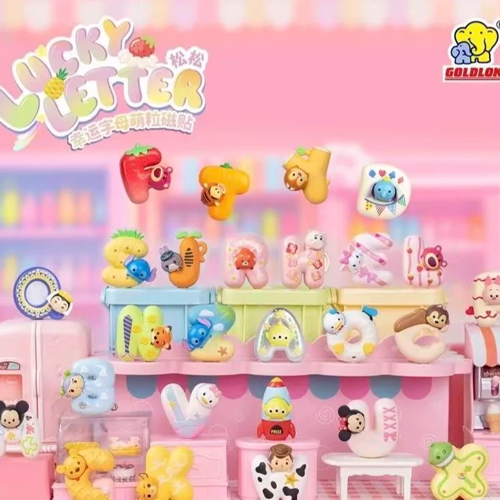 【拆盒】迪士尼松松TSUMTSUM字母萌粒冰箱贴盲盒潮玩可爱摆件礼物