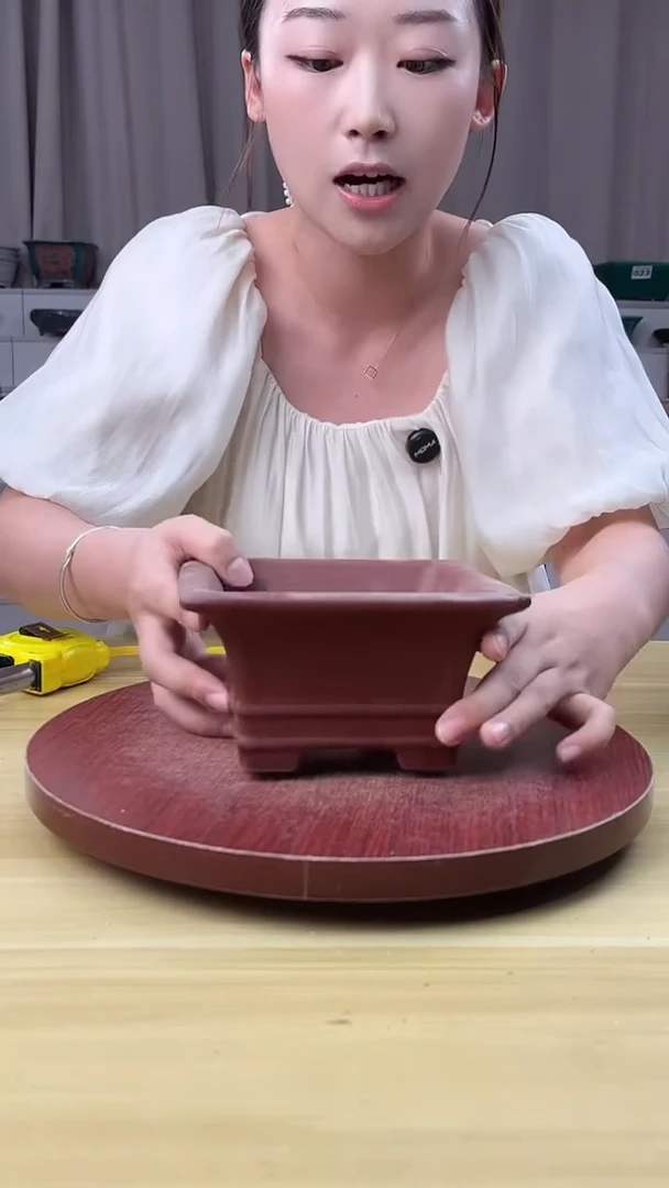 紫砂花盆浅草紫砂花盆