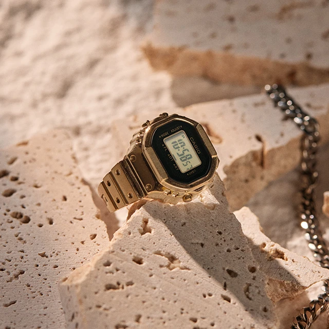 卡西欧【金色戒指手表】CASIO时尚潮流复古老钱风配饰CRW-001G-9
