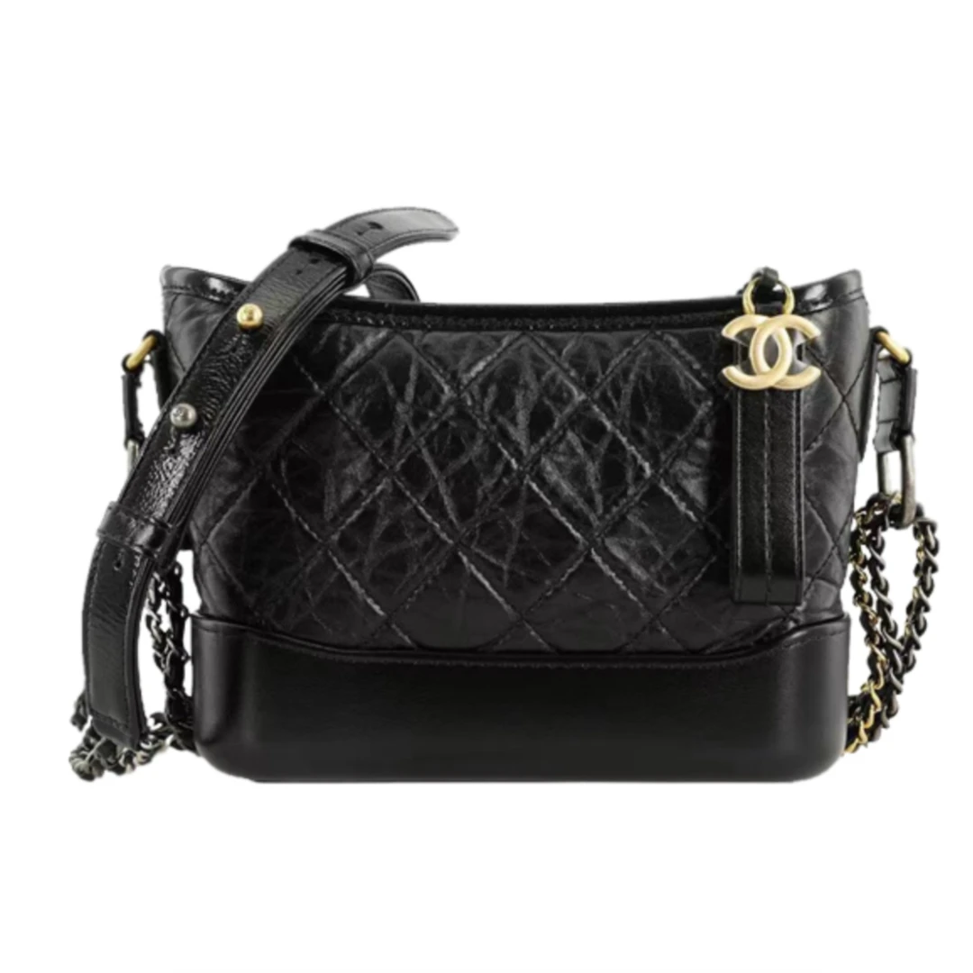 99新 Chanel/香奈儿 流浪包小号/中号 黑色