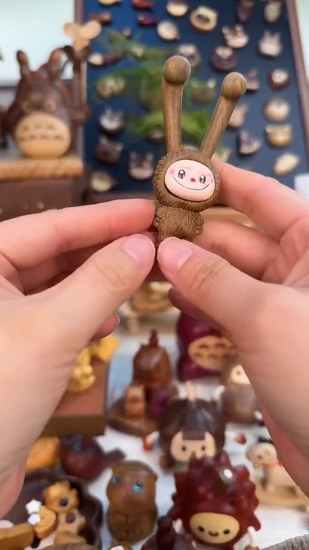 木拉布兔子摆件按摩