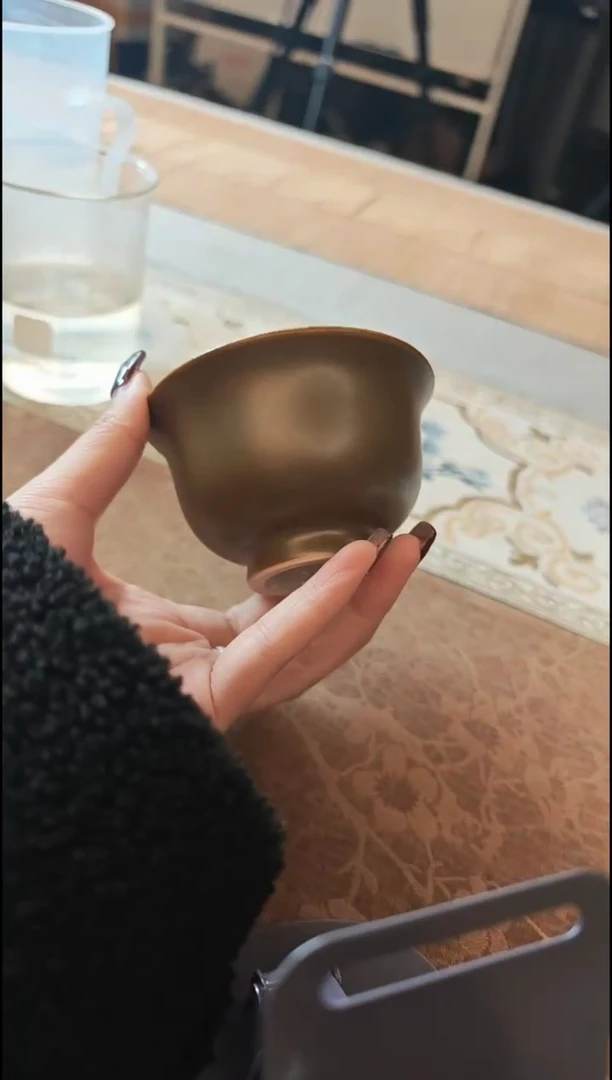 【闪购商品】杯宁封窑茶叶末压手杯