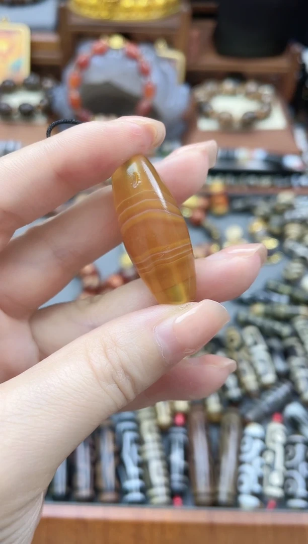 未镶嵌珠珠玛瑙/玉髓咖色药师单珠2