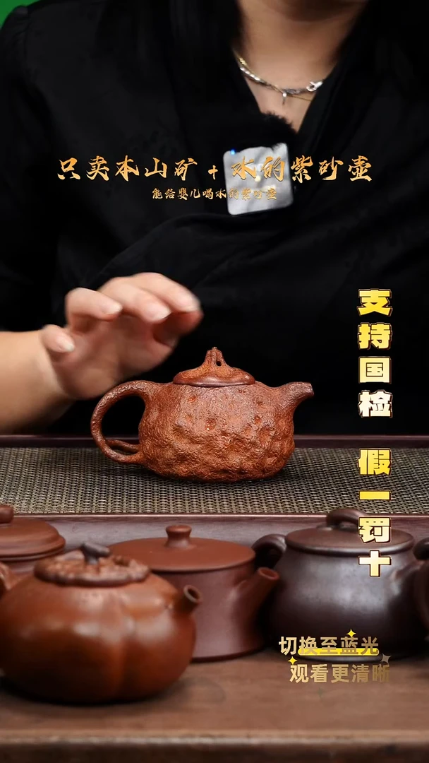 茶壶紫砂原矿 柴烧 供春壶