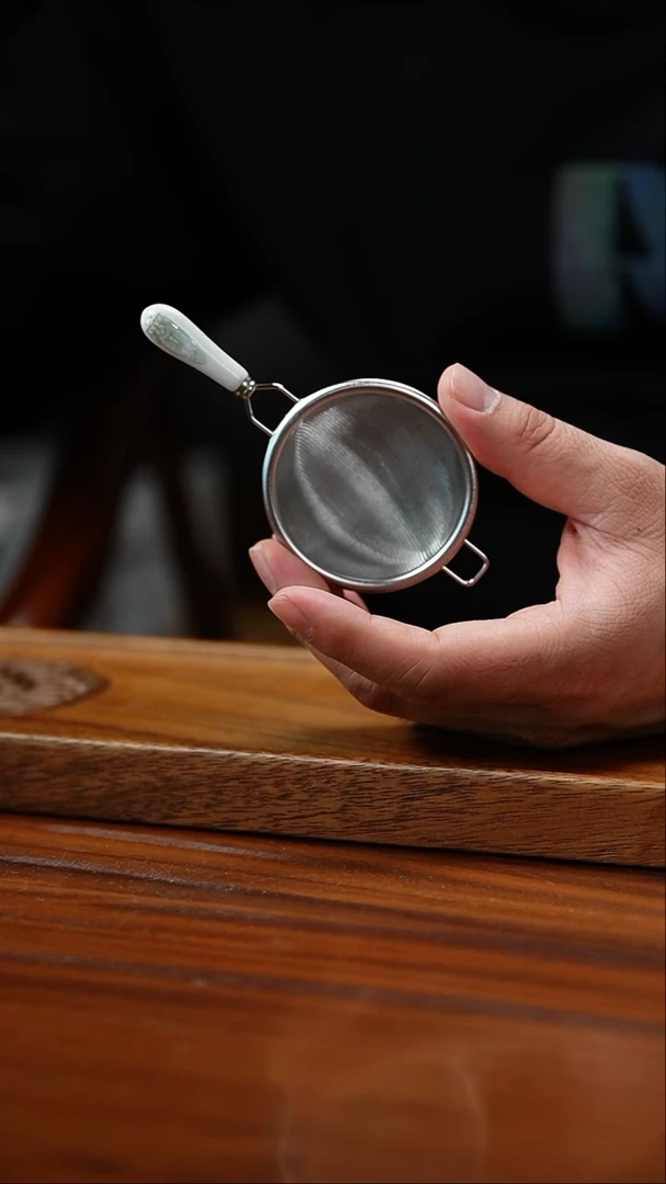 【闪购商品】不锈钢白把茶漏款