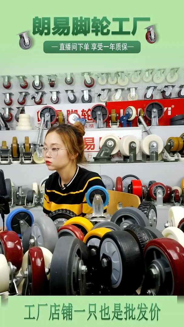 4寸中型蓝轮2定2转