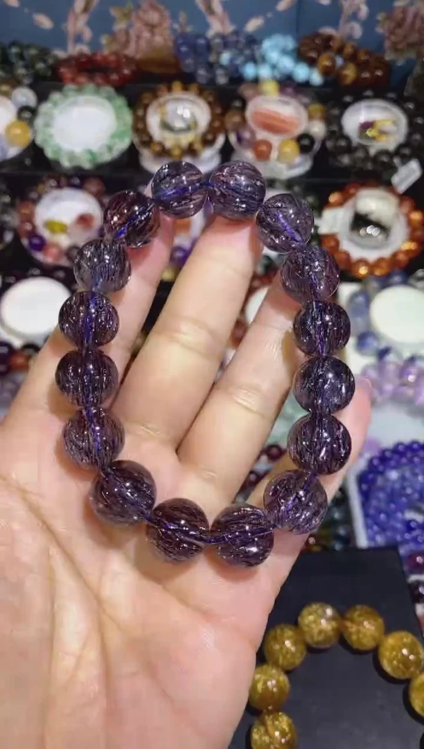 未镶嵌手链水晶稀有色骨干超七