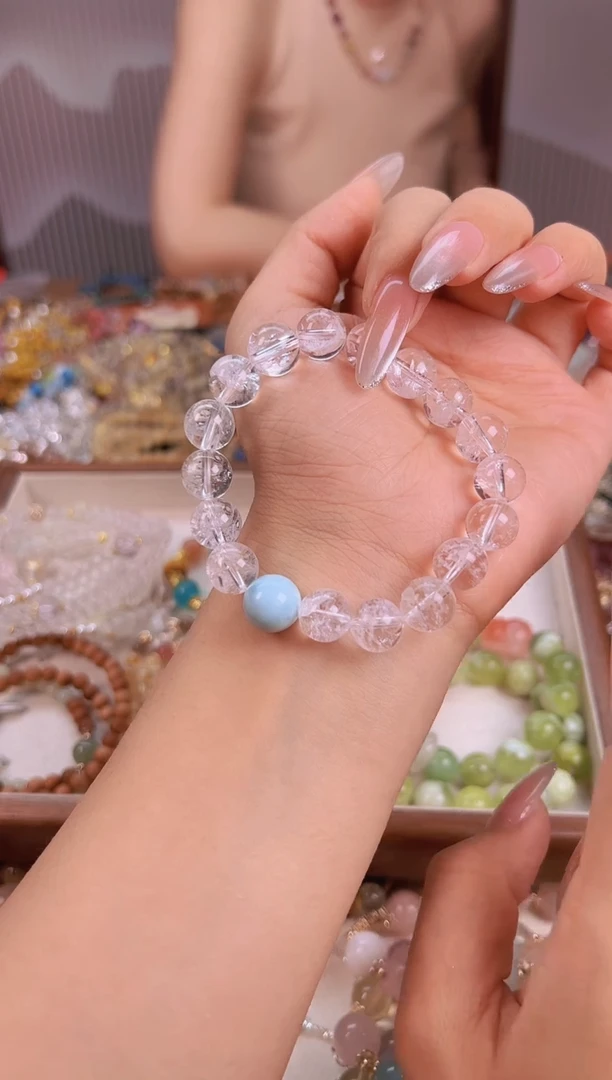 水晶手链未镶嵌白水晶设计款