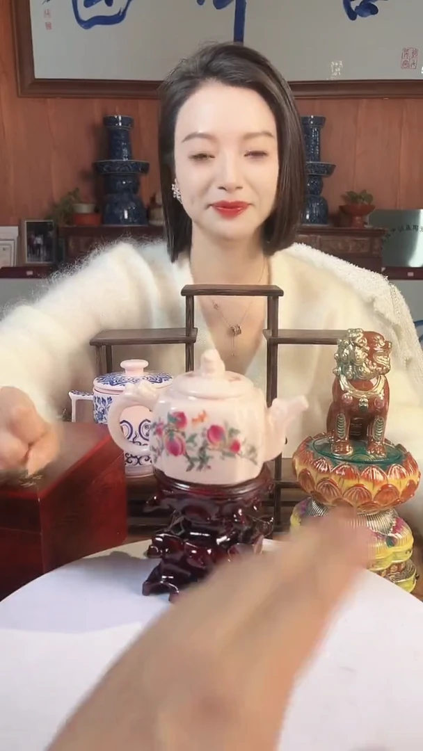 摆件陶景德镇陶瓷青花摆件10