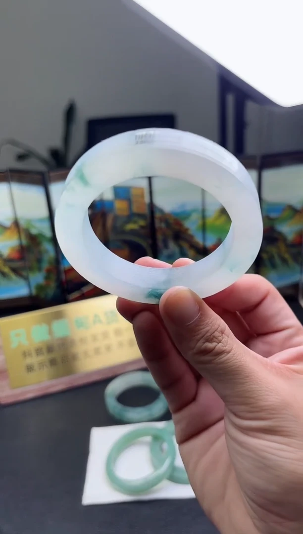 未镶嵌手镯定制翡翠兰*序手镯